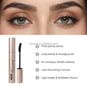 OTVENA 4D Silk Fiber Mascara Waterproof Lengthening Volumizing Curling Smudge Proof OEM Private Label