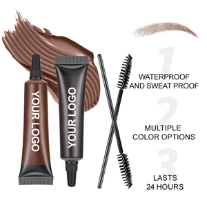 Waterproof Vegan Liquid Eyebrow Pencil Brow Setting Mascara 24H Long Lasting Quick Dry Custom Logo OEM Cosmetics Factory