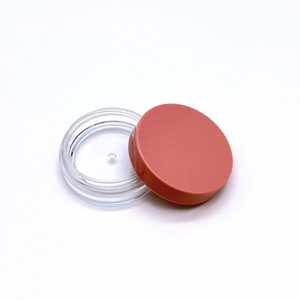 OMI Clear Solid Powder Cosmetic Container Blush Press Powder Case Recyclable Empty Customized Compact Foundation Case ABS