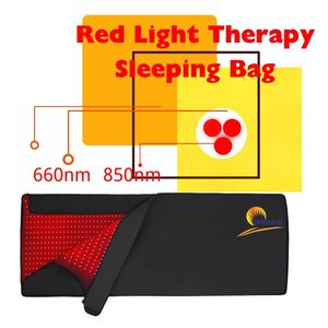 OEM ODM Full Body Led Red Light Therapy Blanket 660nm 850nm 2in1 Infrared Sleeping Bag Beauty Bed Personal Health Care Device