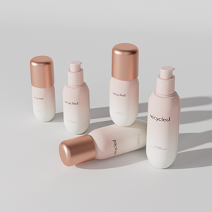 Luxury PET Cosmetic Packaging Set Bottle Silk Screen Printing